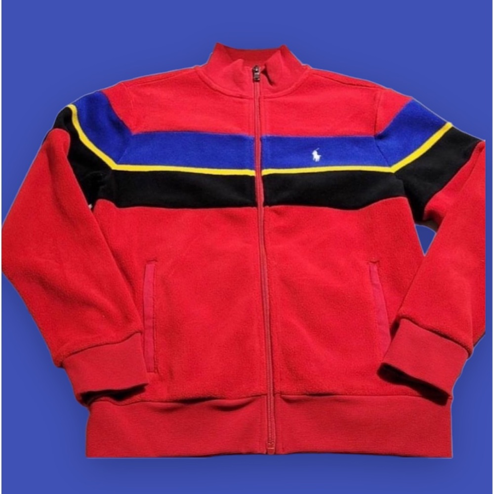 New Boys polo fleece size M(10/12)